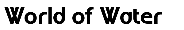 World of Water font preview